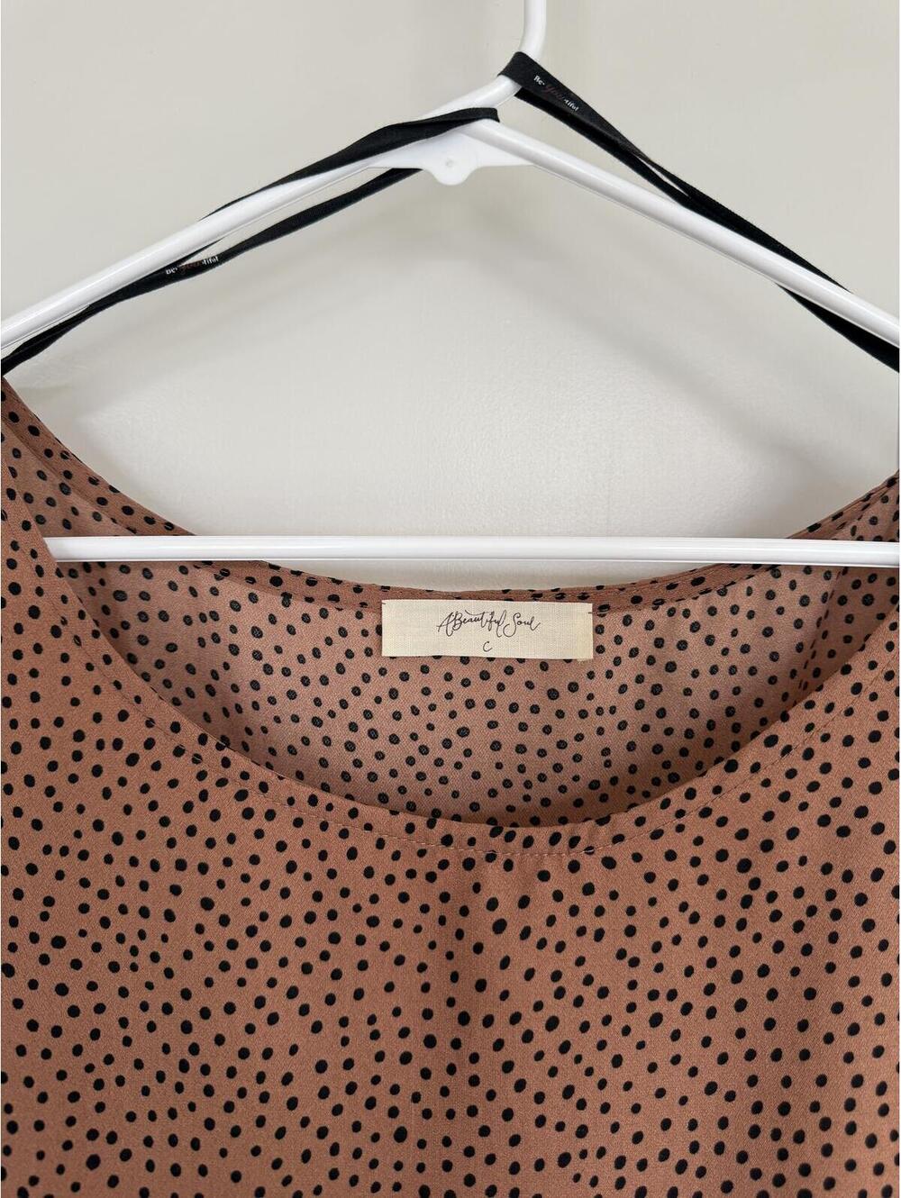 Altard'd State Rust/Brown Polka Dot Ruffle Dress - Picture 2 of 2